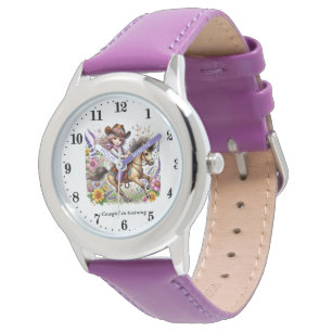 Reloj De Pulsera Nombre del complemento de entrenamiento de cowgirl