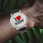 Reloj De Pulsera Nombre del corazón<br><div class="desc">Escriba el nombre o texto deseado en la sección de nombres.</div>