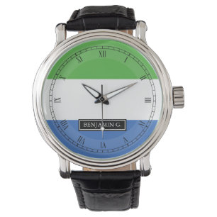 Reloj De Pulsera Nombre del personalizado de la bandera del Sierra