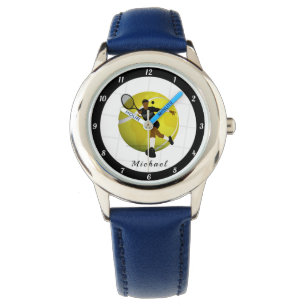 Reloj De Pulsera Nombre deportivo de Ilustracion de silueta de juga
