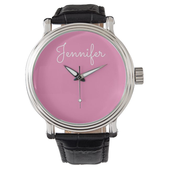 Reloj De Pulsera Nombre personal del personalizable, Nombre persona (Anverso)