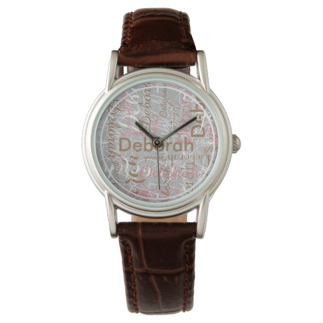 Reloj De Pulsera Nombre personalizado (Anverso)