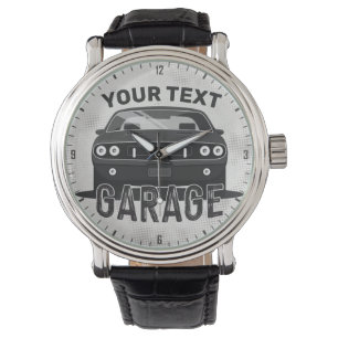 Reloj De Pulsera NOMBRE Personalizado Clásico Músculo Coche Garaje 