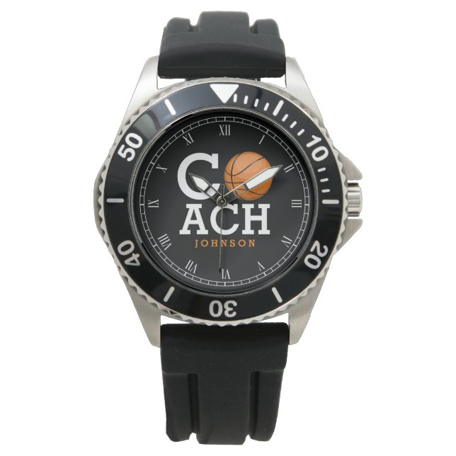 Reloj De Pulsera Nombre personalizado Coche de Baloncesto (Anverso)