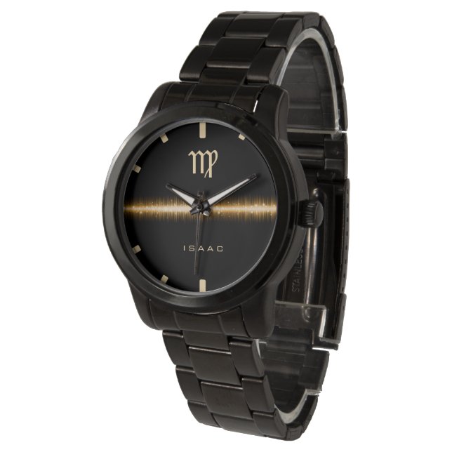 Reloj De Pulsera Nombre personalizado de la línea dorada del Rótulo (Angular)