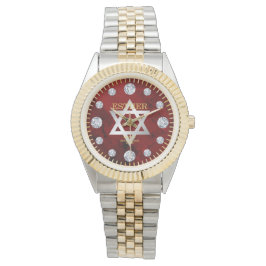 Reloj De Pulsera Nombre personalizado de marcado de diamantes de ja