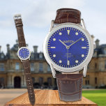 Reloj De Pulsera Nombre personalizado de marcado de lapachos azules<br><div class="desc">La piedra angular de este reloj se reproduce digitalmente y no es una piedra de goma real. Agregue su nombre a este reloj,  haga clic en "Personalizar esta plantilla". ¿Necesitas ayuda? Enviarme un mensaje leonbience@rogers.com</div>