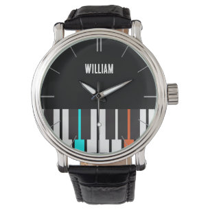 Reloj De Pulsera Nombre personalizado de músico de teclado de piano