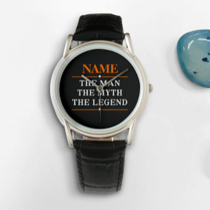 Reloj De Pulsera Nombre Personalizado El Hombre El Mito La Leyenda