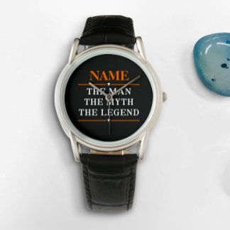 Reloj De Pulsera Nombre Personalizado El Hombre El Mito La Leyenda