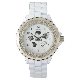 Reloj De Pulsera Nombre personalizado Elegante Libro Bibliofilia Bo