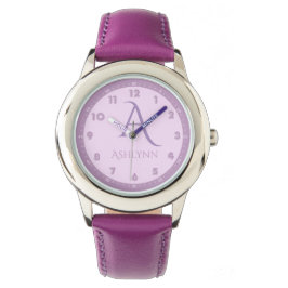 Reloj De Pulsera Nombre personalizado Elegante Monograma de niños l