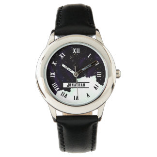 Reloj De Pulsera Nombre PERSONALIZADO Espacio Ultraterrestre estela