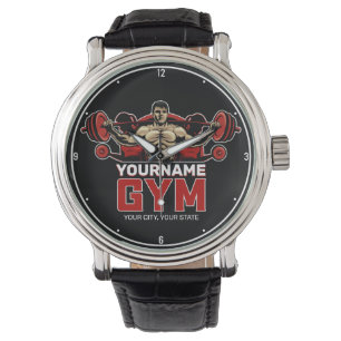Reloj De Pulsera NOMBRE Personalizado Fitness Home GYM Levantamient
