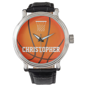 Reloj De Pulsera Nombre personalizado gancho de baloncesto