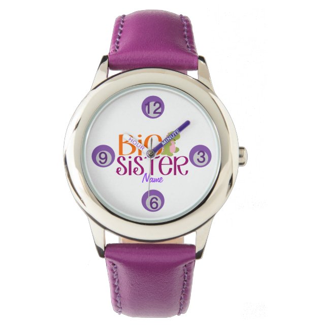 Reloj De Pulsera Nombre personalizado Gran Hermana (Anverso)