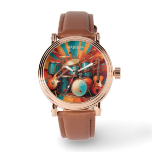 Reloj De Pulsera Nombre personalizado Instrumentos musicales