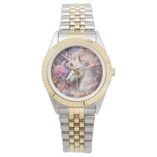 Reloj De Pulsera Nombre personalizado lindo unicornio