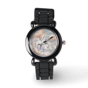 Reloj De Pulsera Nombre personalizado lindo unicornio