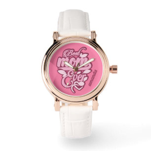 Reloj De Pulsera Nombre personalizado "Mejor Mamá De La Historia"