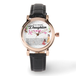 Reloj De Pulsera Nombre personalizado mensaje Motivador para hija