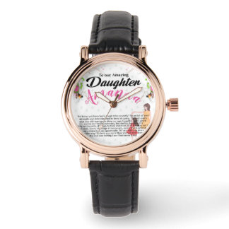 Reloj De Pulsera Nombre personalizado mensaje Motivador para hija