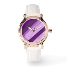 Nombre Personalizado Morado Rayas de Lavanda 