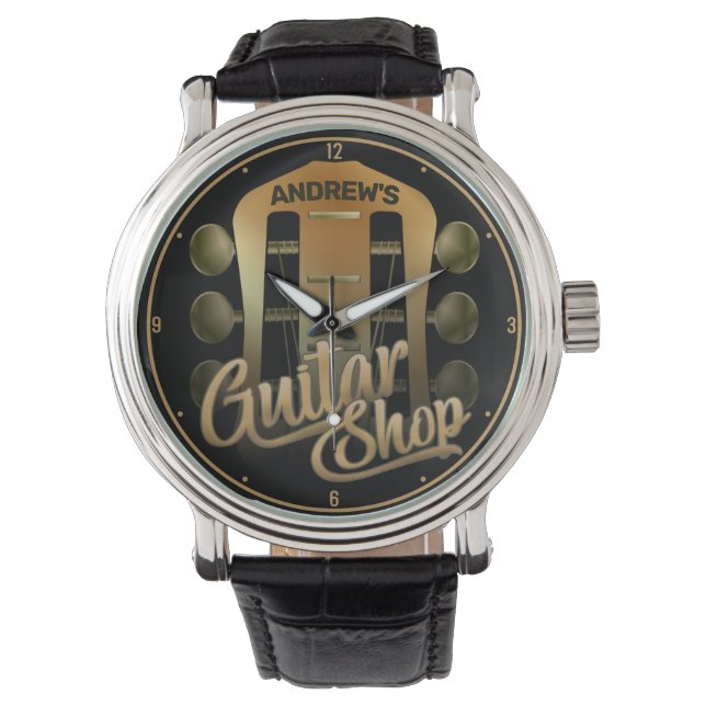 Reloj De Pulsera NOMBRE Personalizado Músico de Tienda de Música Ro (Anverso)
