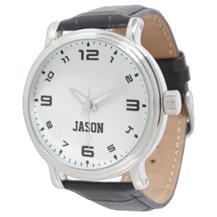 Reloj De Pulsera Nombre personalizado Números negrita Inspección