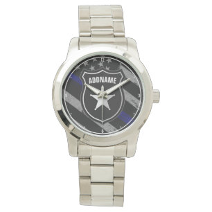 Reloj De Pulsera NOMBRE Personalizado Oficial de Policía Sheriff Co