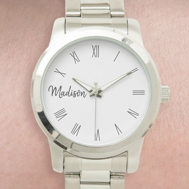 Reloj De Pulsera Nombre personalizado personalizado Número romano (Subido por el creador)