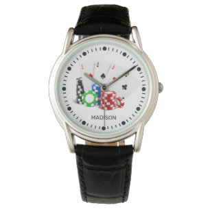 Reloj De Pulsera Nombre personalizado Poker / Casino