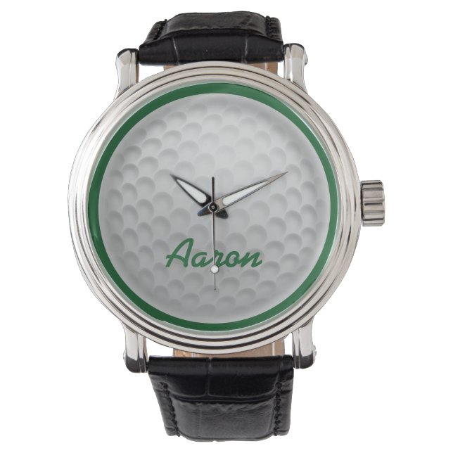 Reloj De Pulsera Nombre personalizado Regalo de vigilancia de golf (Anverso)