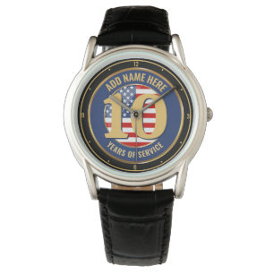 Reloj De Pulsera NOMBRE Personalizado Retirada Militar o Policial