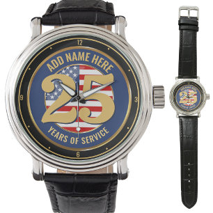 Reloj De Pulsera NOMBRE Personalizado Retirada Militar o Policial