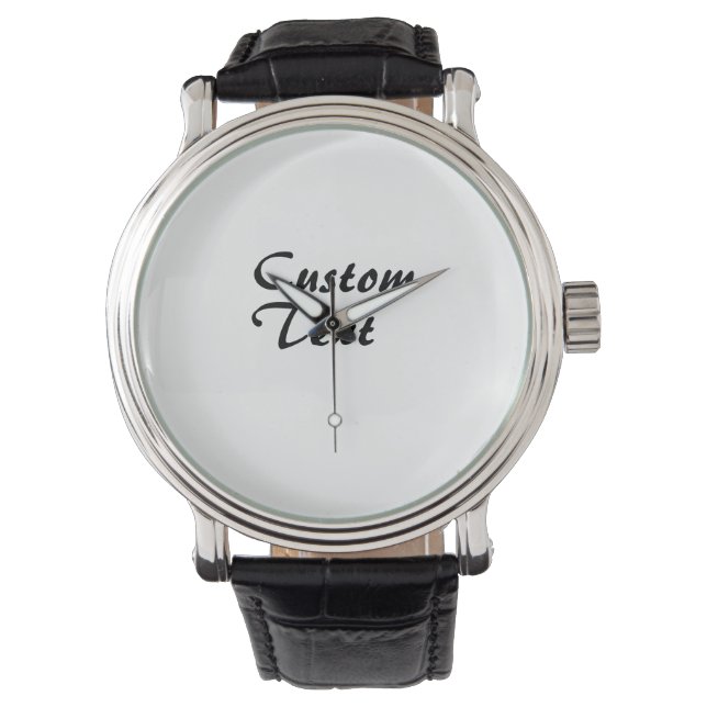 Reloj De Pulsera Nombre personalizado Texto personalizado (Anverso)