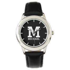 Reloj De Pulsera Nombre personalizado y letra negrita monogramada n