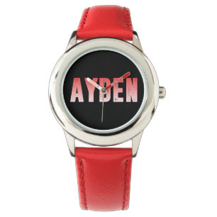 Reloj De Pulsera Nombre rosa ayden