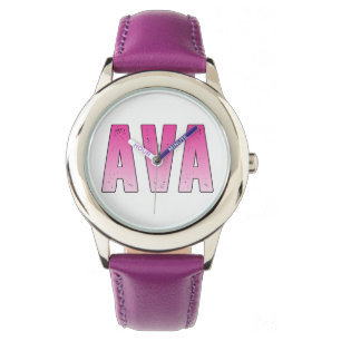 Reloj De Pulsera Nombre rosa de Ava