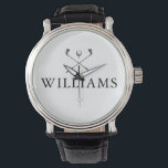 Reloj De Pulsera Nombres personalizados Clubes de golf<br><div class="desc">Personalice el nombre en la tipografía clásica para crear un regalo de golf único y mantenerlo para cualquier golfista. Diseñado por Thisisnotme©</div>