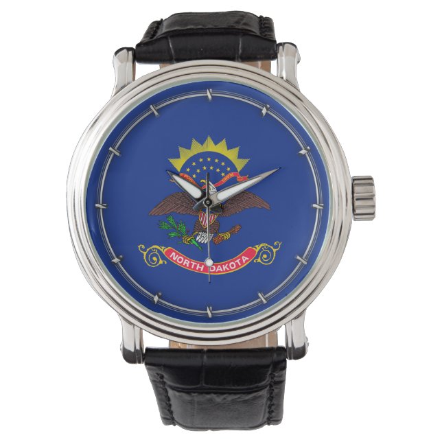 Reloj De Pulsera North Dakota State Flag Design (Anverso)