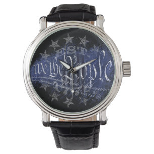 Reloj De Pulsera NOSOTROS EL PUEBLO 13 estrellas patrióticas y band
