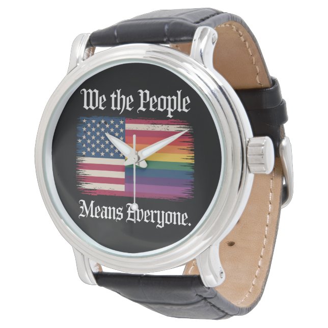 Reloj De Pulsera Nosotros El Pueblo Significa Todos Los Ee.Uu. Igua (Angular)