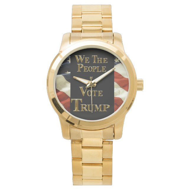 RELOJ DE PULSERA NOSOTROS, EL PUEBLO VOTA TRUMP (Anverso)