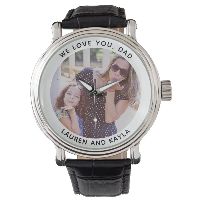 Reloj De Pulsera NOSOTROS LOS AMAMOS PADRE FOTOGRAFÍA del Día del P (Anverso)