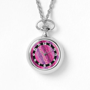 Reloj De Pulsera Nota De Música Rayas Marrón Y Azul