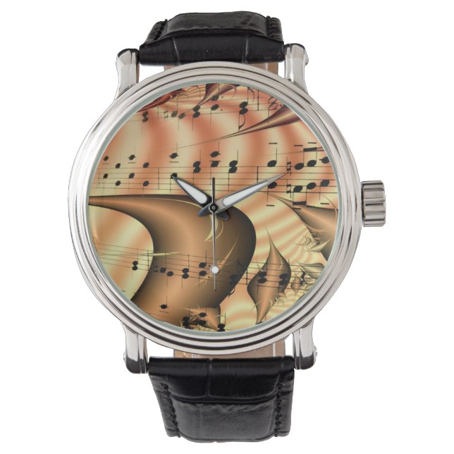 Reloj De Pulsera Notas musicales (Anverso)