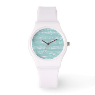 Reloj De Pulsera Notas musicales azules