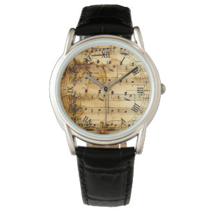 Reloj De Pulsera notas musicales del vintage