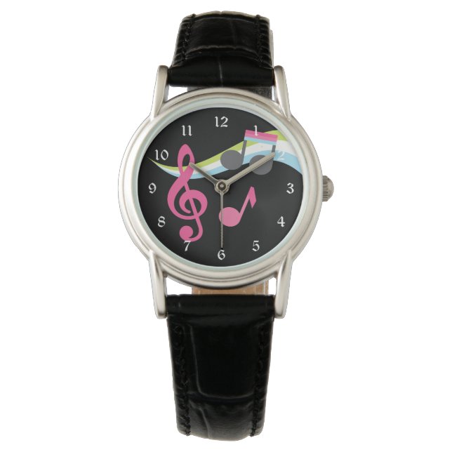 Reloj De Pulsera Notas musicales modernas (Anverso)